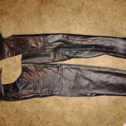Leather Motorcycle Chaps