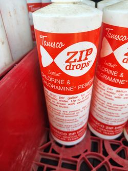 27 bottles-TAMSCO ZIP DROPS CHLORINE REMOVER