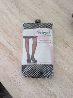 Black Children's Fishnet Tights Size XL (11-13), #4067 New