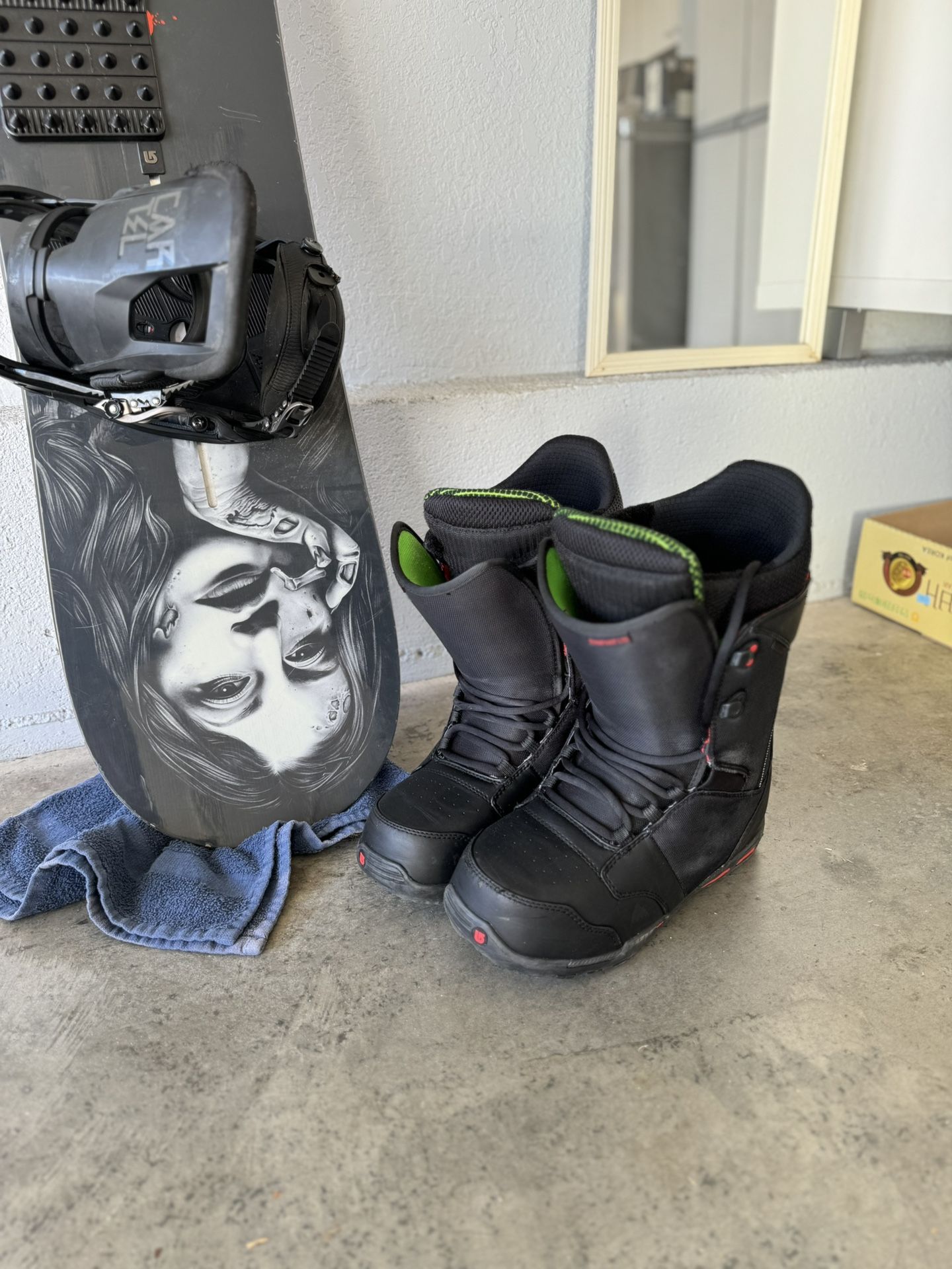 Burton Nug Snowboard + Cartel EST Bindings + Burton Boots