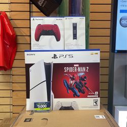 Sony PS5 Spider Man 2 With Extra Remote And Charging Station 