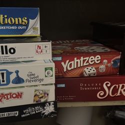 ALL Games and Puzzles for  $10 except for Scrabble and Yahtzee 