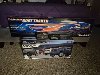Traxxas rc truck and trailer