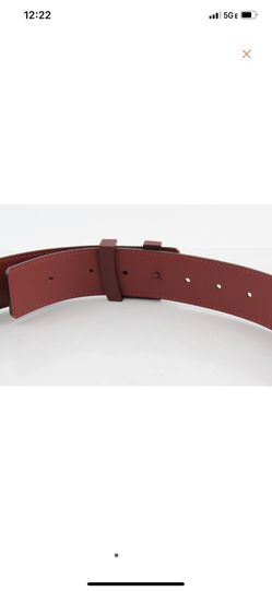 Louis Vuitton Red Damier Suede Initiales Belt for Sale in Las