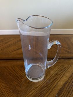 Vintage High End Crystal Luxury Water Drink Pitcher Dinner Party Event Hosting 