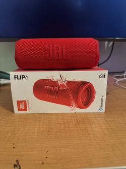 JBL Flip 6 Portable Bluetooth Speaker Red