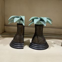 Set Of Palm Tree Bookends