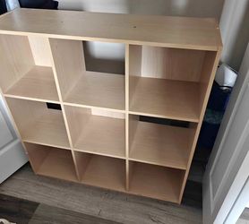 9 cube organizers , solid wood, for $40