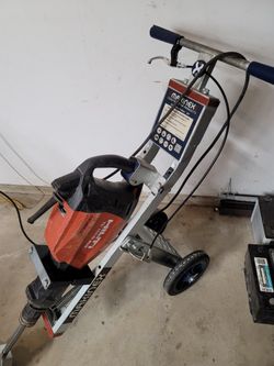 HILTI TE 1000-AVR Demolition Hammer with Makinex Trolley, Tile Smasher