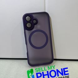 iPhone 16 Purple case With MagSafe And Camera Protector