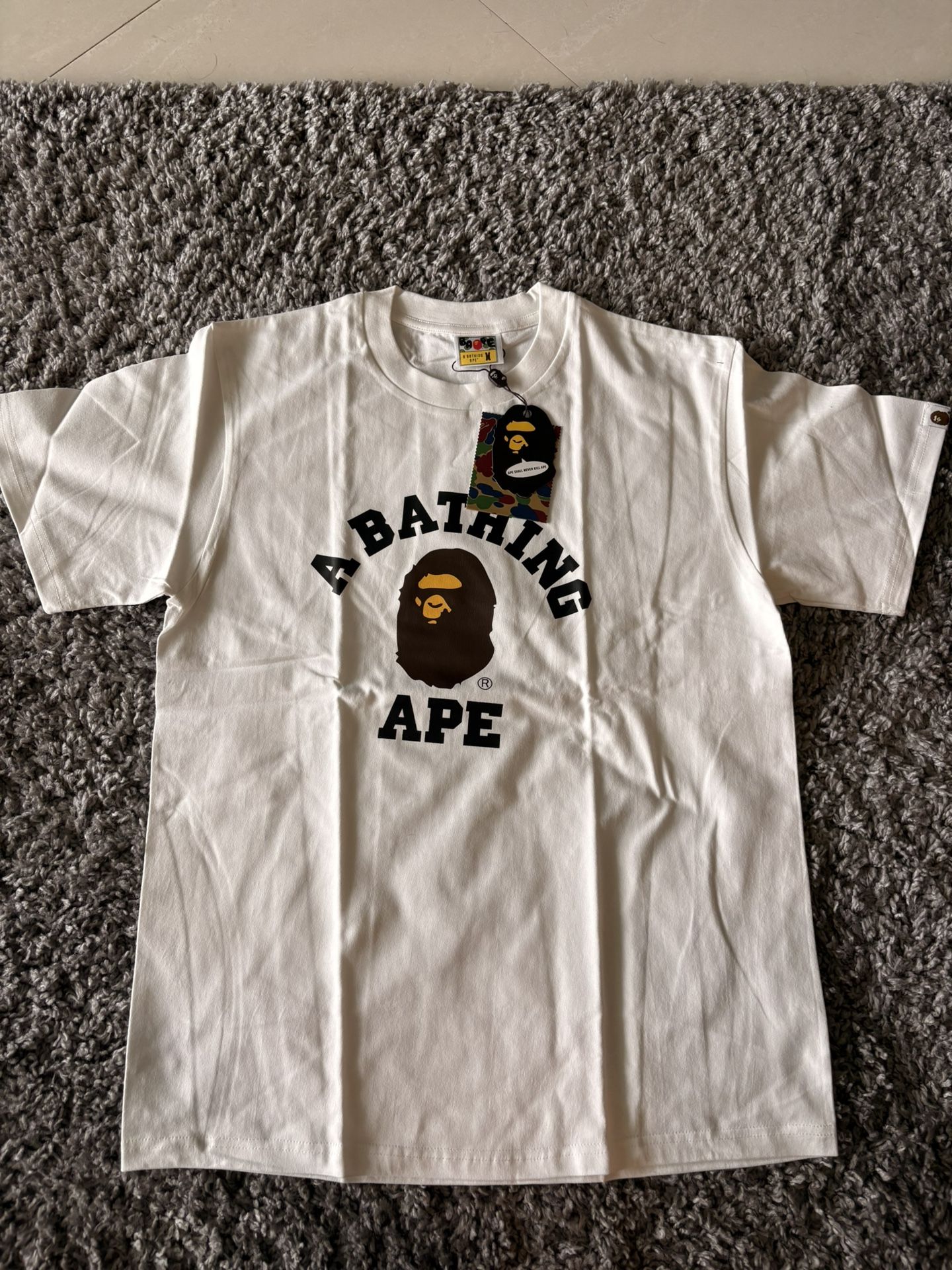 Classic White Bape Tee,All Products : American Fashion Style Bags On Sale