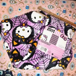Hello Kitty Halloween Black Cat Blanket