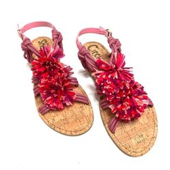 Circus by Sam Edelman Bice Tropical Rope Sandals Size 7.5
