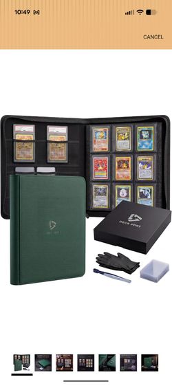 Toploader compatible binders, 9 pocket, double sided