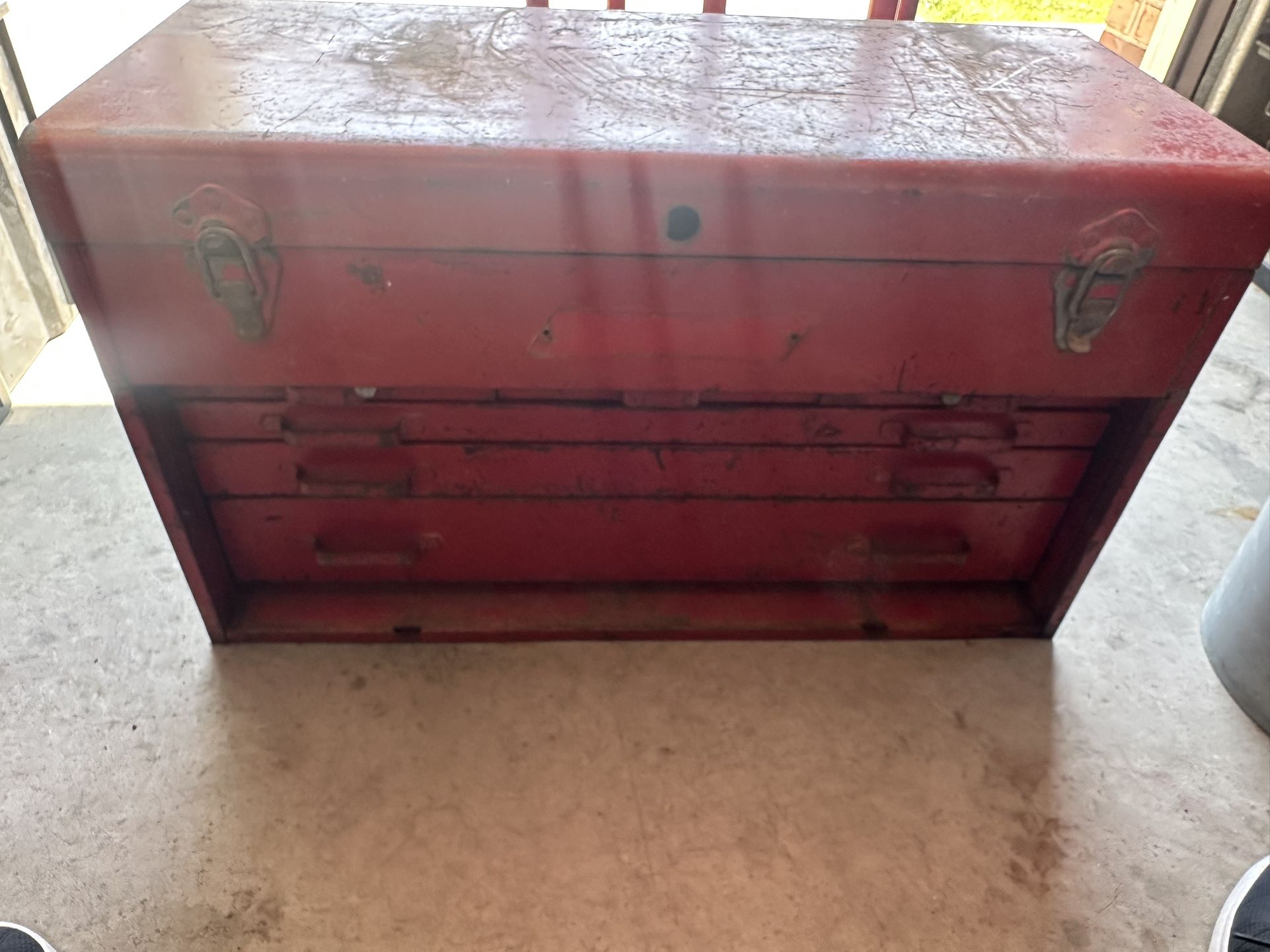 Vintage Snap On Tool Box With Tools