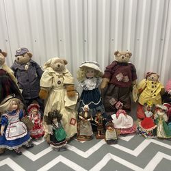 18 Antique And Vintage Dolls 