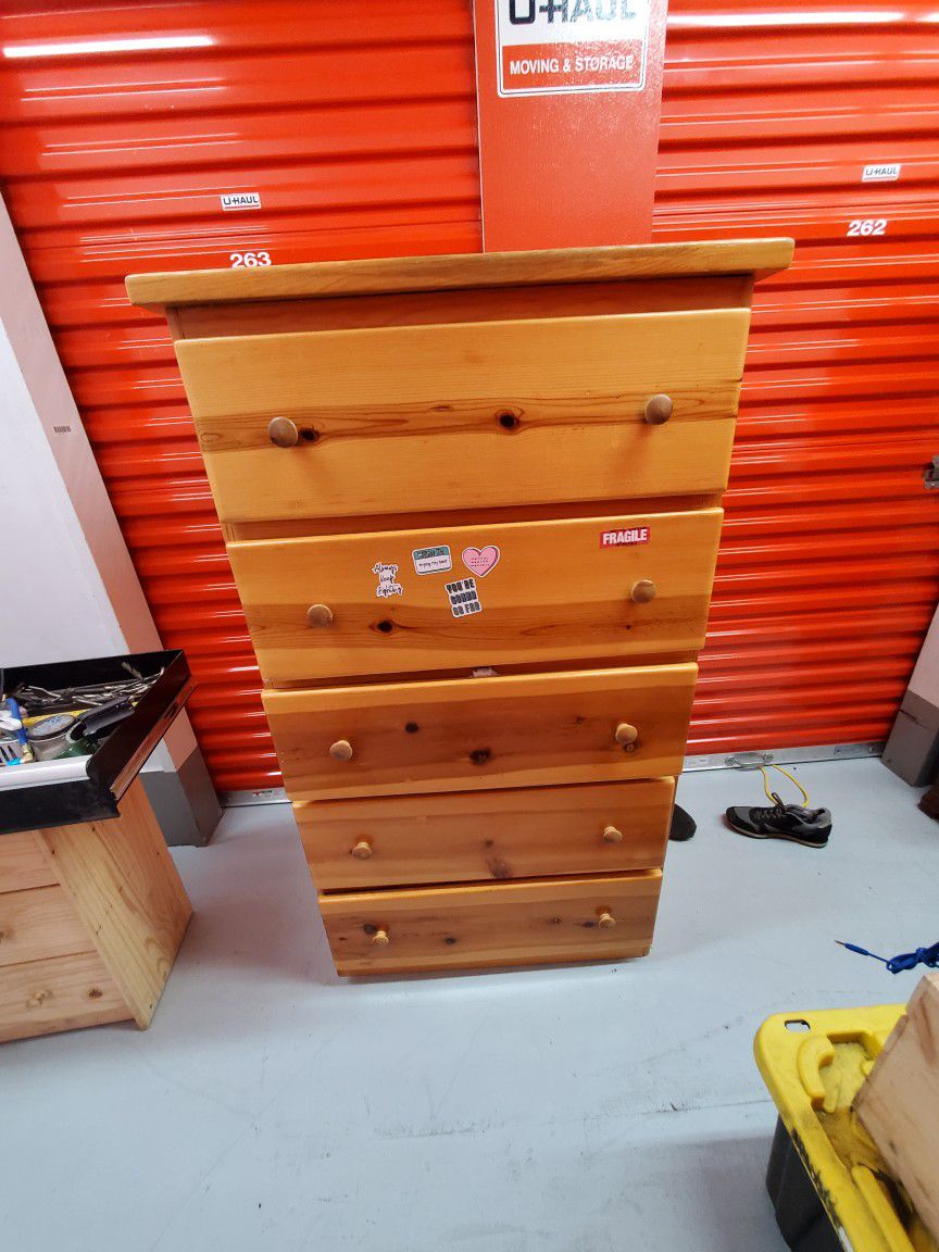 Solid Real Wood Dresser 