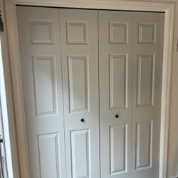 No-Fold Doors - Two 30” X 80” Bi-Fold Doors In Excellent Condition 