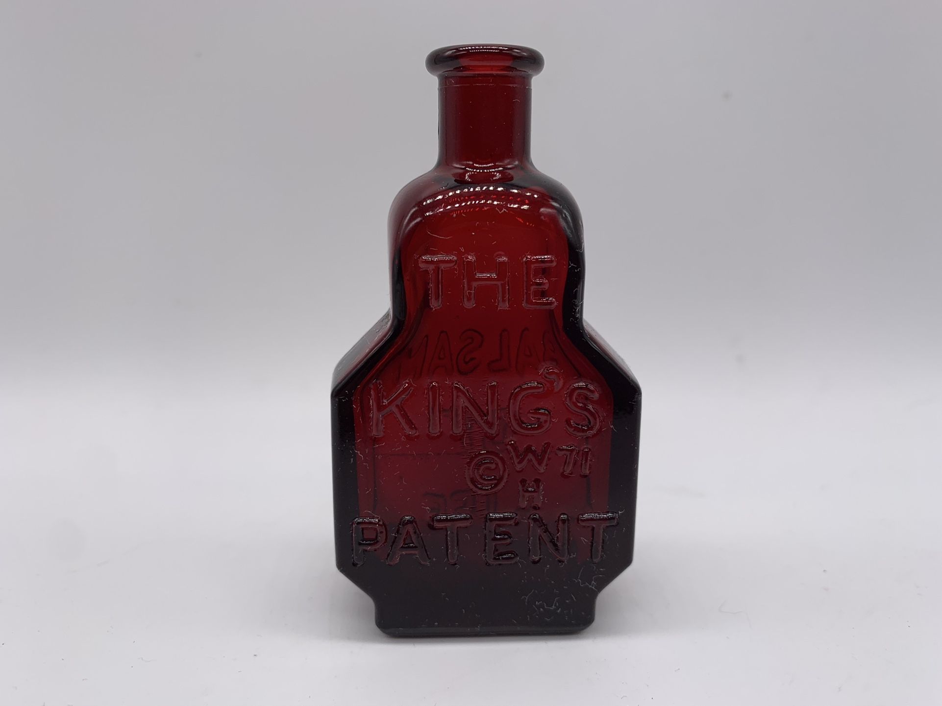 Vintage Wheaton Balsam Of Life The King’s Patent Miniature Glass Bottle