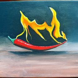 Original Acrylics On Canvas 9x12 Inch Ready To Hang