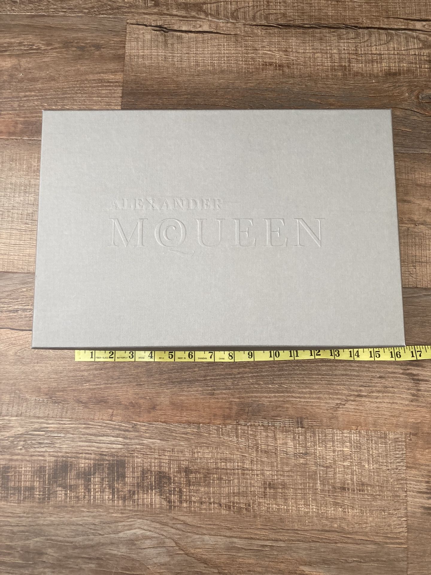 Alexander McQueen Designer Shoe Box Grey Storage box