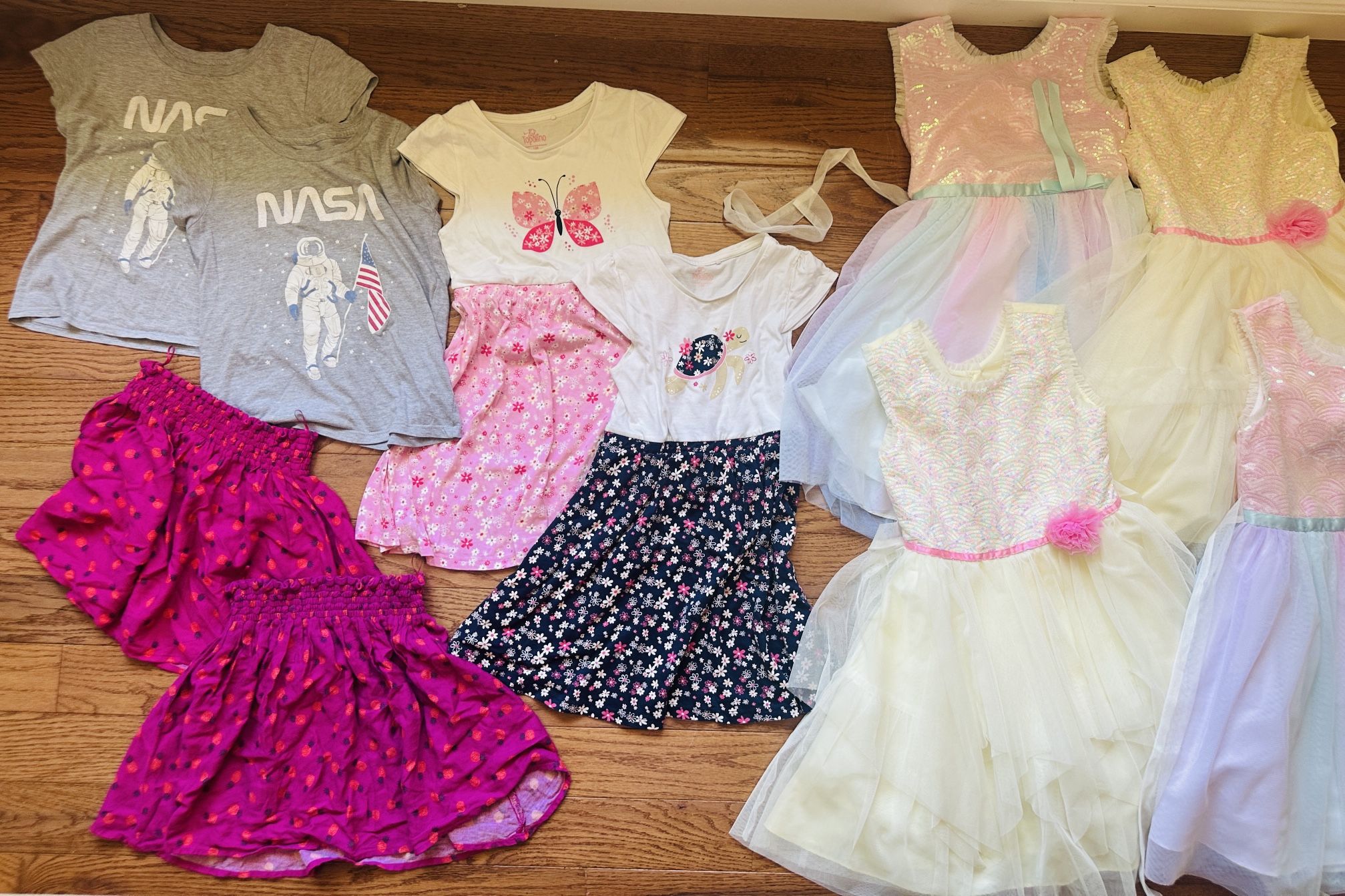 Girls Twin Clothing Lot - 7/8