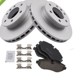Mercedes Front Brake Pad And Rotor Kit