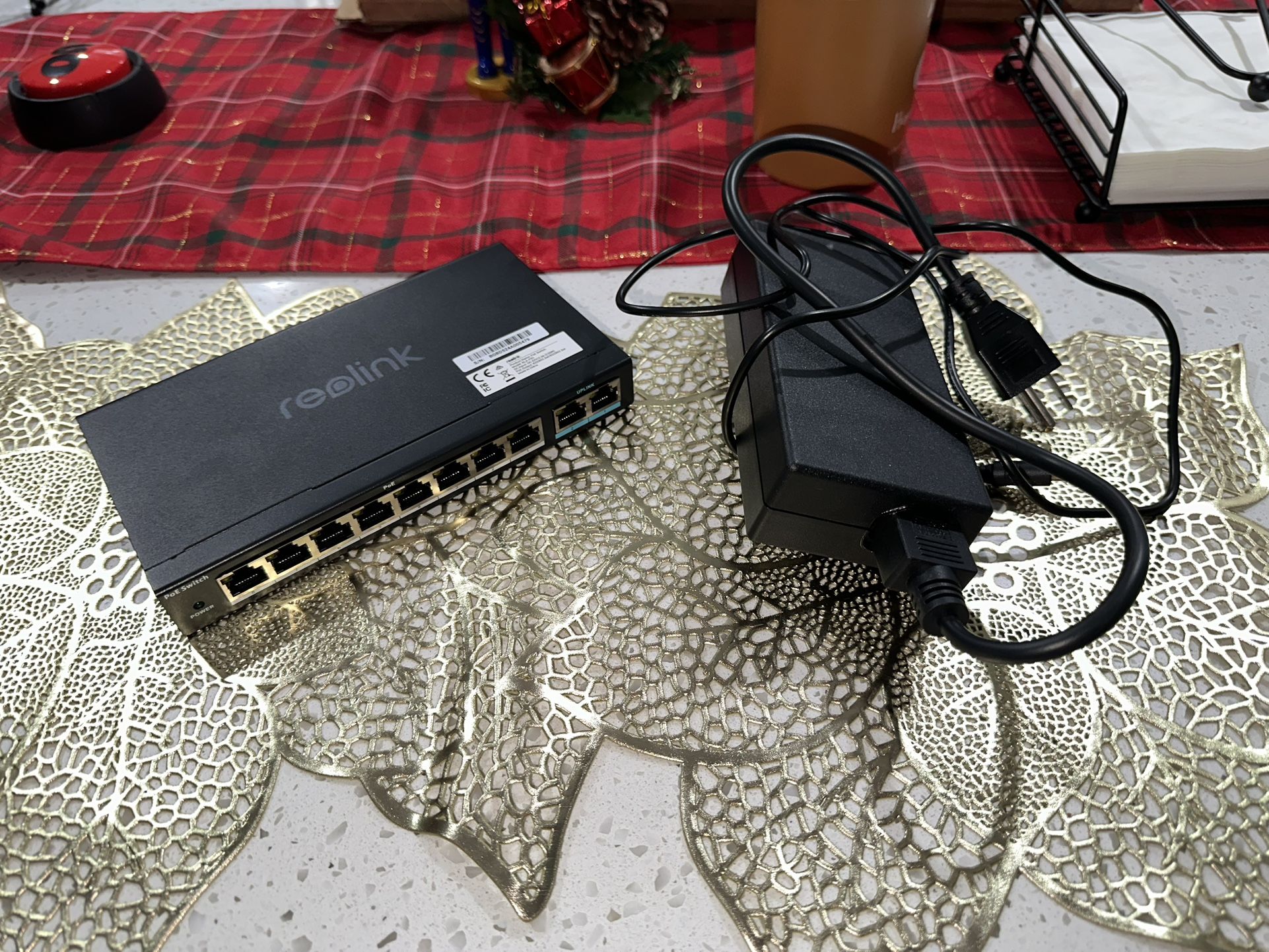 Reolink PoE Switch with 8 PoE Ports 120W for Reolink NVR and PoE IP Camera