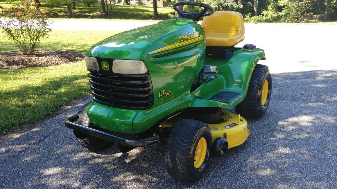 John deere lt160 online mower