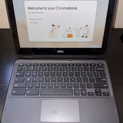 Dell (Chromebook 3100 2-in-1 Touchscreen 32GB Laptop Good Condition Has Scratches and Scuffs (No Charger)