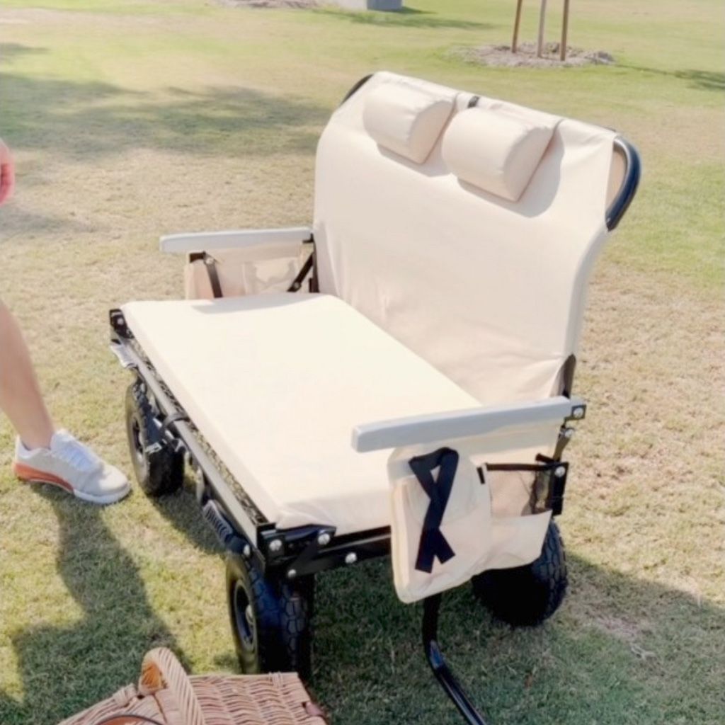 The Lounge Wagon Beach Cart Seat With Umbrella 