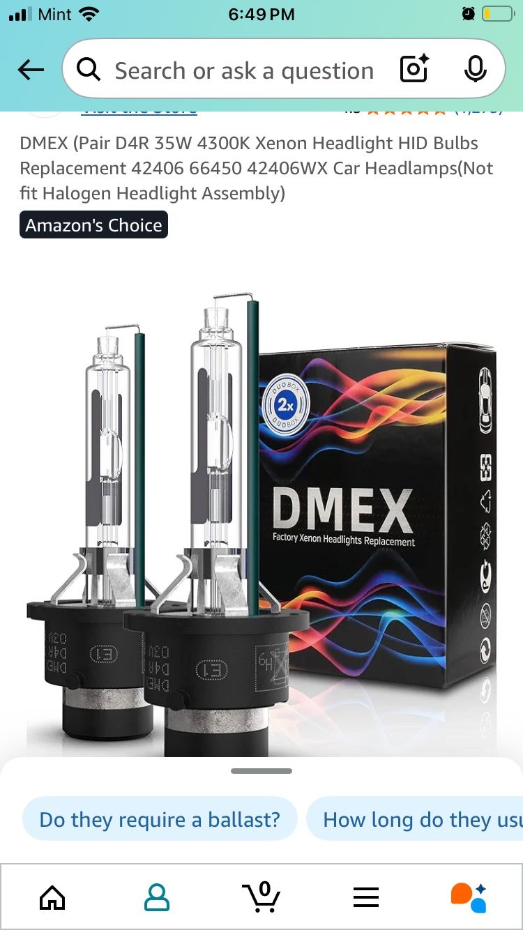 DMEX Xenon Headlight Bulbs For Prius