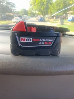 Milwaukee m18 5.0AH battery