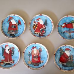 Franklin Mint Santa Collector Plates