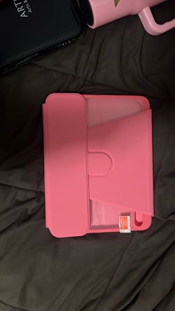 Coral pink iPad case