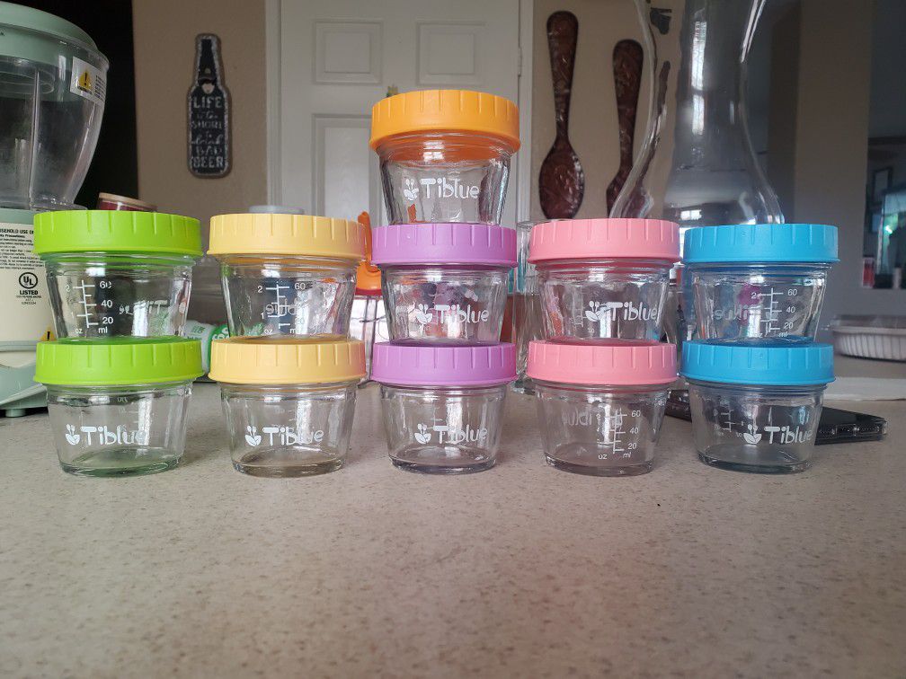 Glass containers for baby food