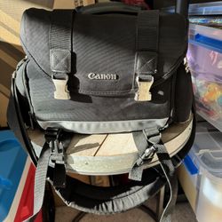 Canon Camera- Extended Lense- Bag & Accessories 