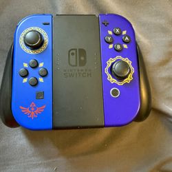 Zelda Joy Cons And Charging Grip Switch