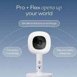 Nanit Pro Smart Baby Monitor & Flex Stand - 1080p Secure Wi-Fi Video Camera, 