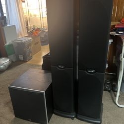 Polk audio Speakers and Subwoofer