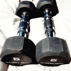 Pair Of Fitness Gear Dumbells