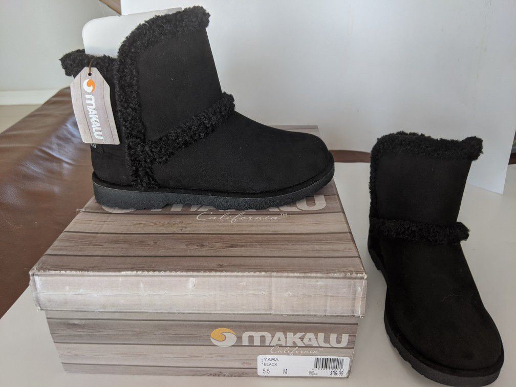 Makalu Yara Size 5.5 Women's Boots Black New In Box
