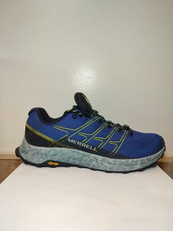 Merrell Moab Flight Men's Trail Running Shoes Blue/Yellow J066747 - Size 11 US