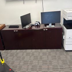 Desk And Credenza Available For FREE