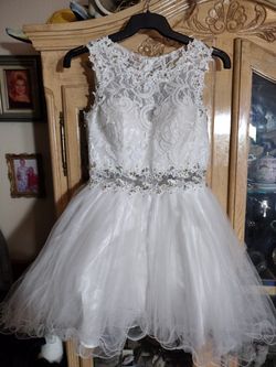White Lace Dress Sz M