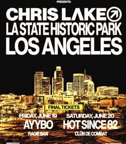 Chris lake 1 ticket general Saturday