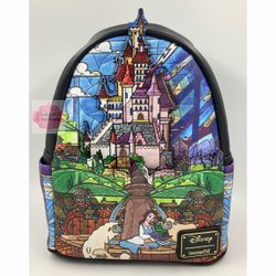 Loungefly Disney ✨ Belle Beauty And The Beast Castle Backpack *NEW With Tags*