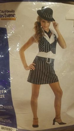 Mobster teen girl costume