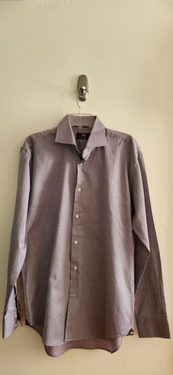 Circle of Gentleman Multicolor Check Button Down Long Sleeve Men Shirt 42 /Pre-owned