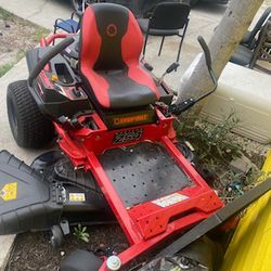 Zero Turn Troy Bilt  Mustang Z54 Inch Deck with Trailer And Other Blowers And Weed Eaters To Go With It 